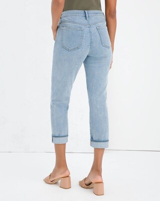 So Slimming Girlfriend Roll Hem Crops