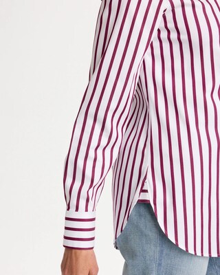 Striped No Iron™ Stretch Shirt click to view larger image.