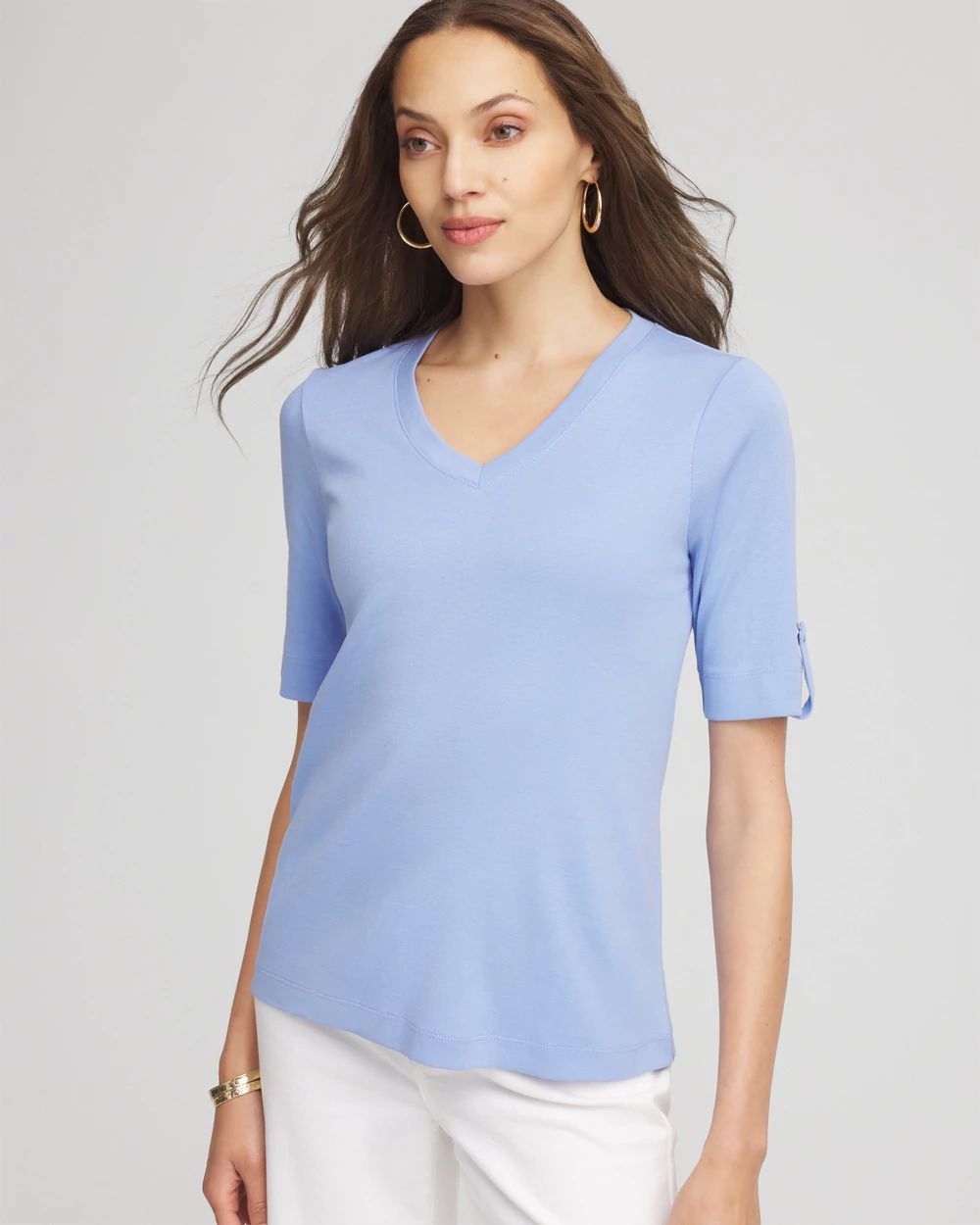 Pima V-Neck Tee