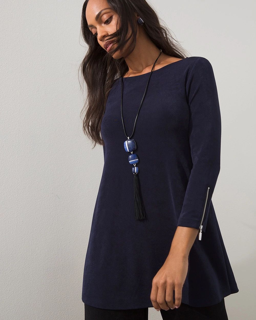 Travelers Zip Sleeve Tunic