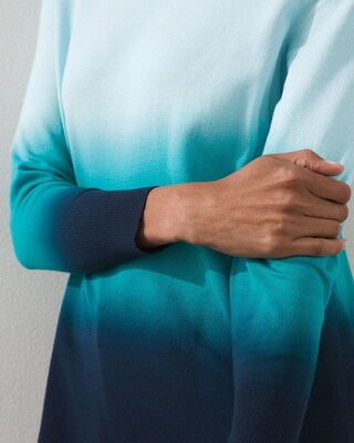 Ombre Crew Neck Pullover Sweater