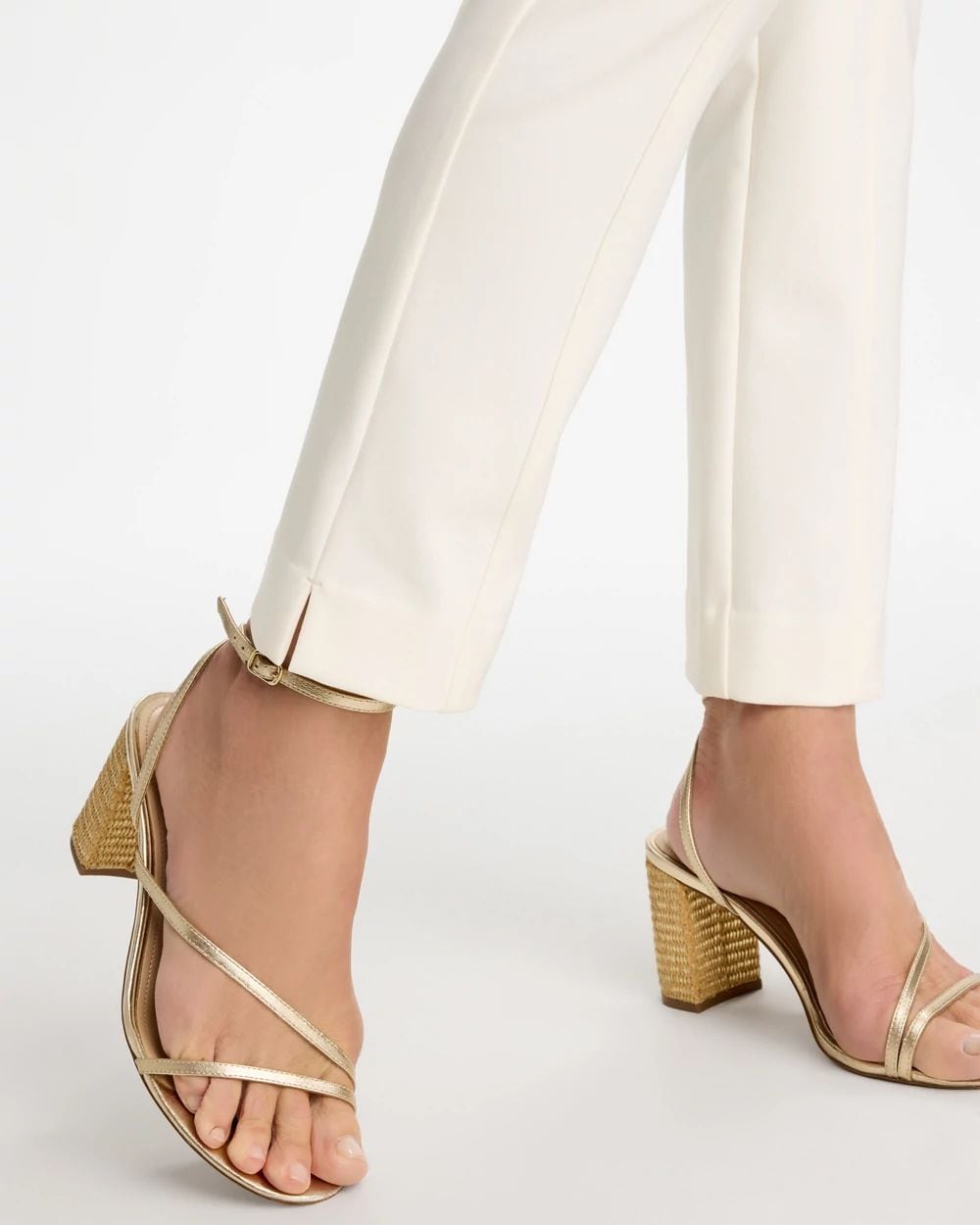 Petite Juliet Bi-Stretch Slim Ankle Pants