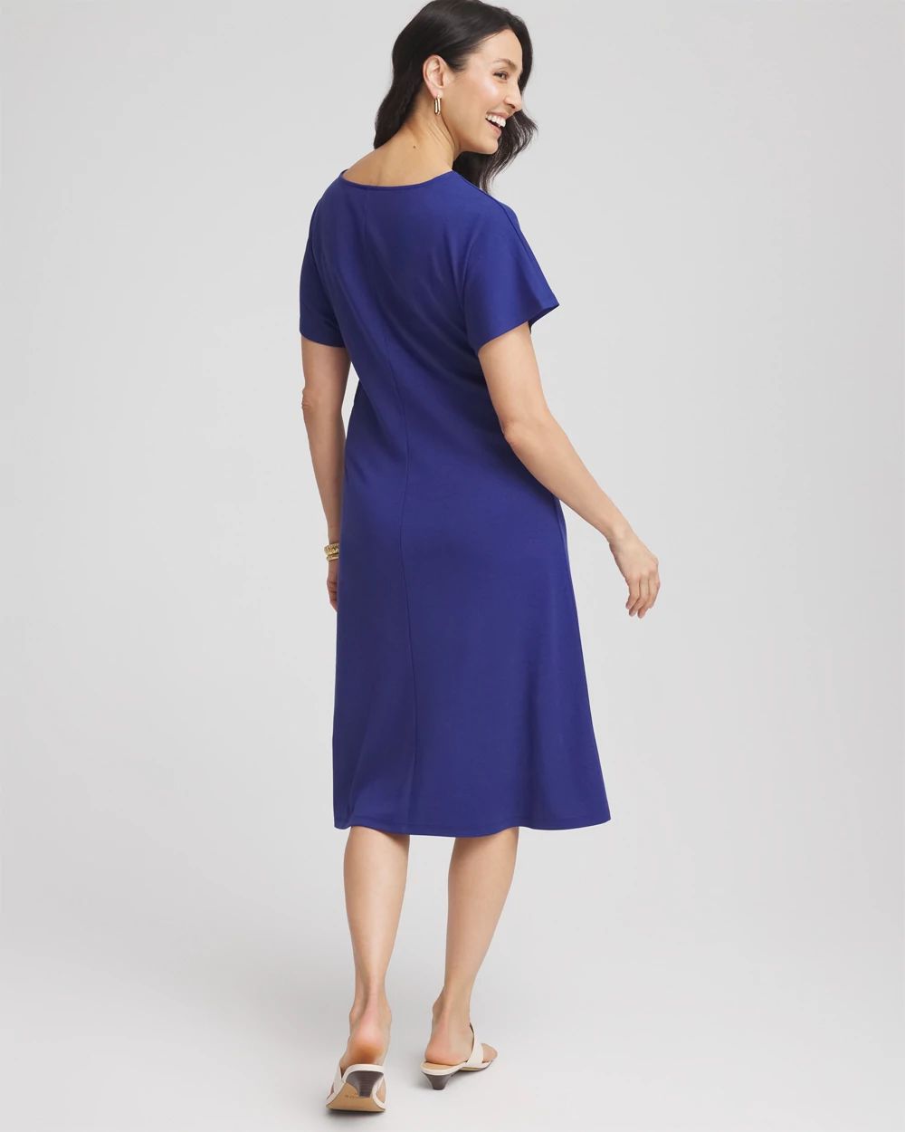 Fit and Flare Cinched Waist Dress click to view larger image.