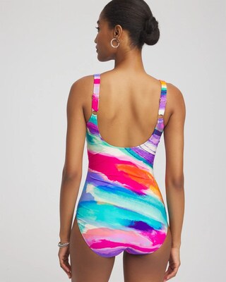 Gottex Palma Surplice Neck Swimsuit click to view larger image.