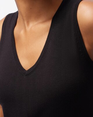 Spun Rayon V-Neck Tank