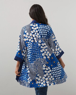 Mixed Dot Crepe Kimono