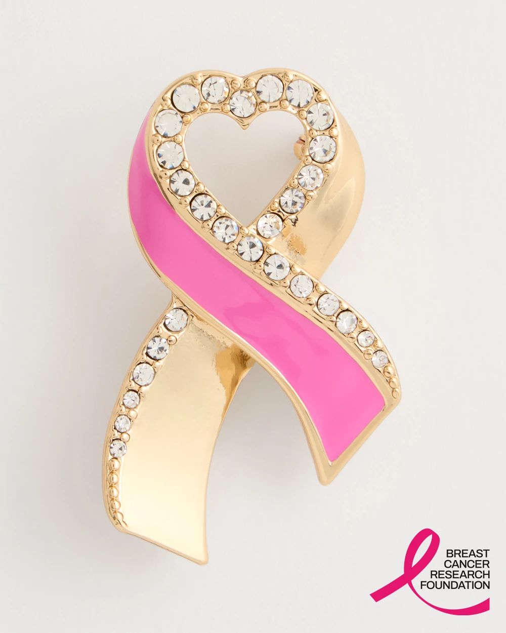 Heart Ribbon Brooch
