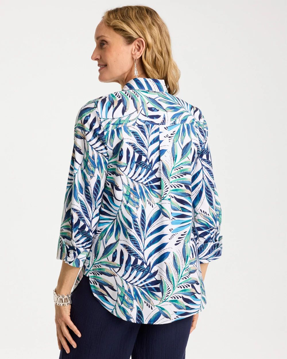 Palm No Iron Stretch Shirt