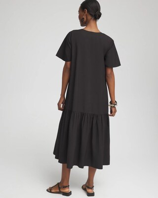 Poplin Embellished Dress