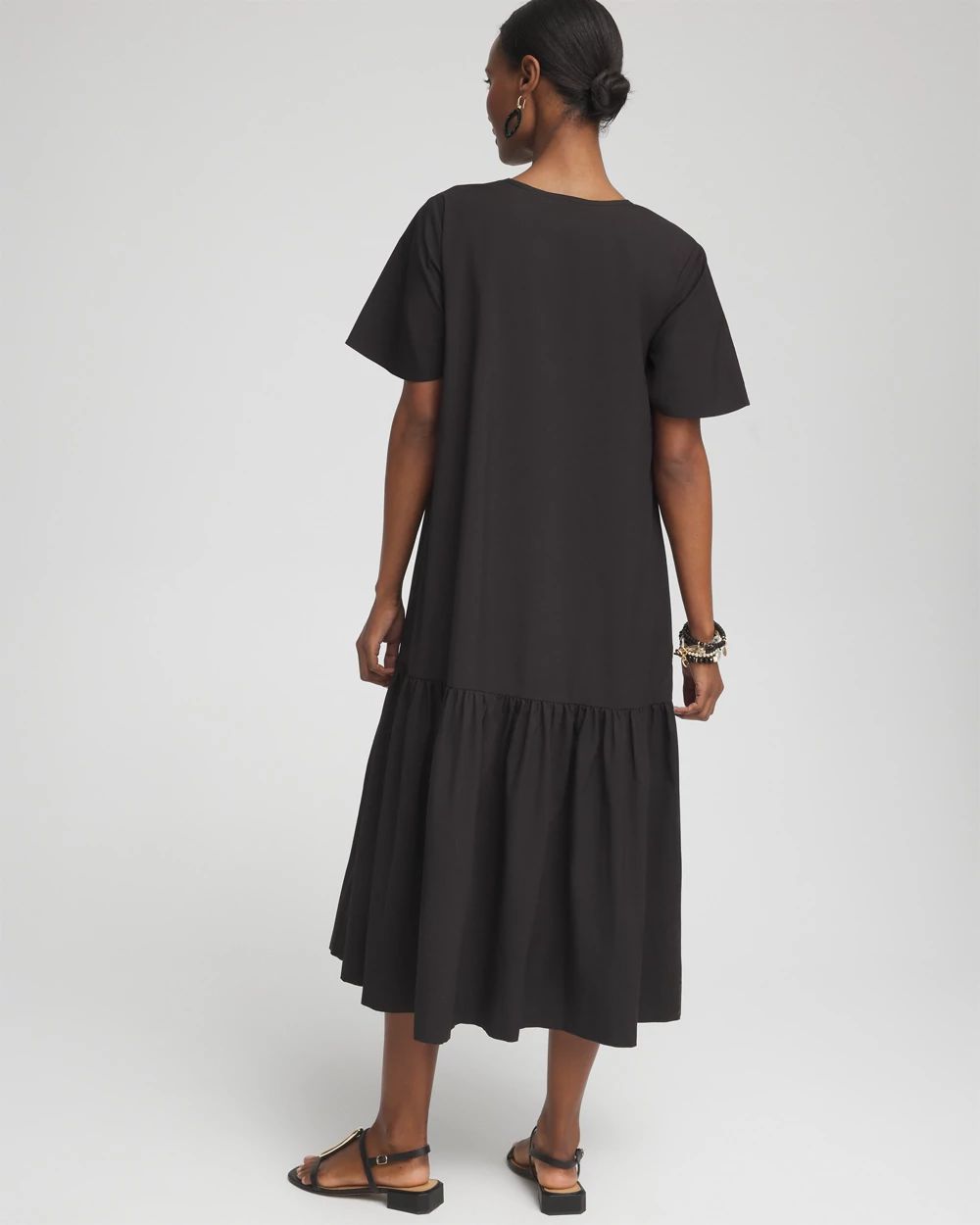 Poplin Embellished Dress
