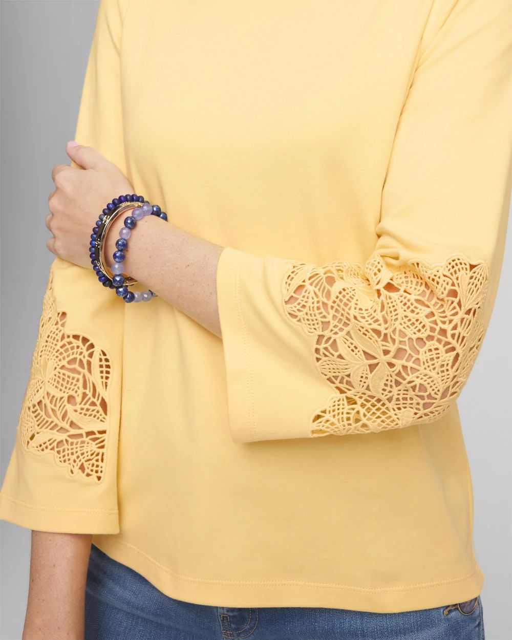 Lace Sleeved Top