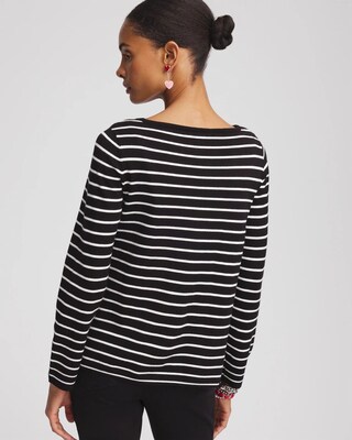 Valentine's Day Striped Pullover click to view larger image.