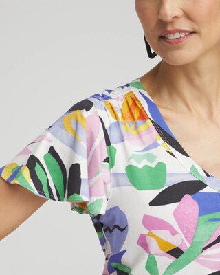 Tropical Flutter Sleeve Tee