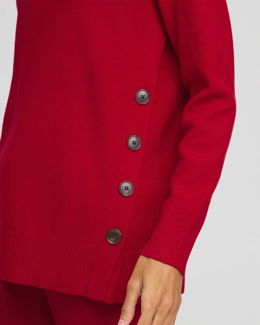 Ella Button Tunic Sweater