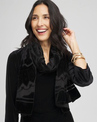 Velvet Burnout Scarf