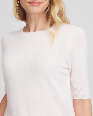 Cashmere Short Sleeve Sweater click to view larger image.