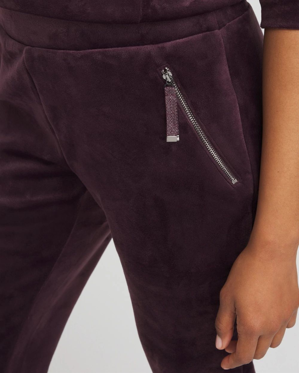 Zenergy® Scuba Velour Tapered Ankle Pants