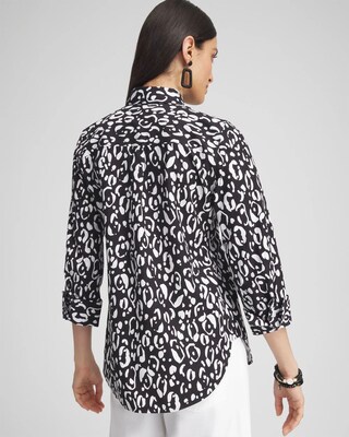 No Iron™ Stretch Leopard Shirt