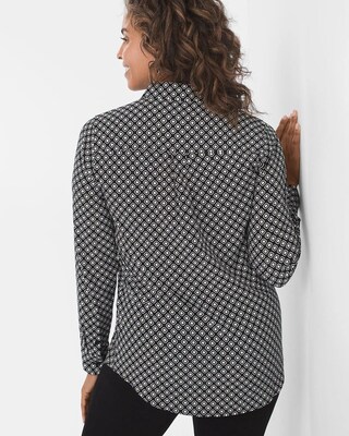 Silky Soft Geometric-Print Shirt