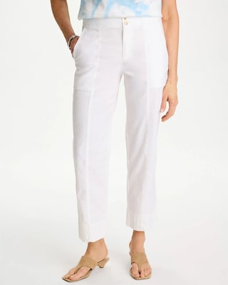 Relaxed Linen Crop Pant