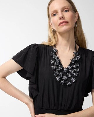 Black & White Multistrand Necklace