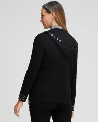 Zenergy Luxe® Cashmere Blend Grommet Cardigan