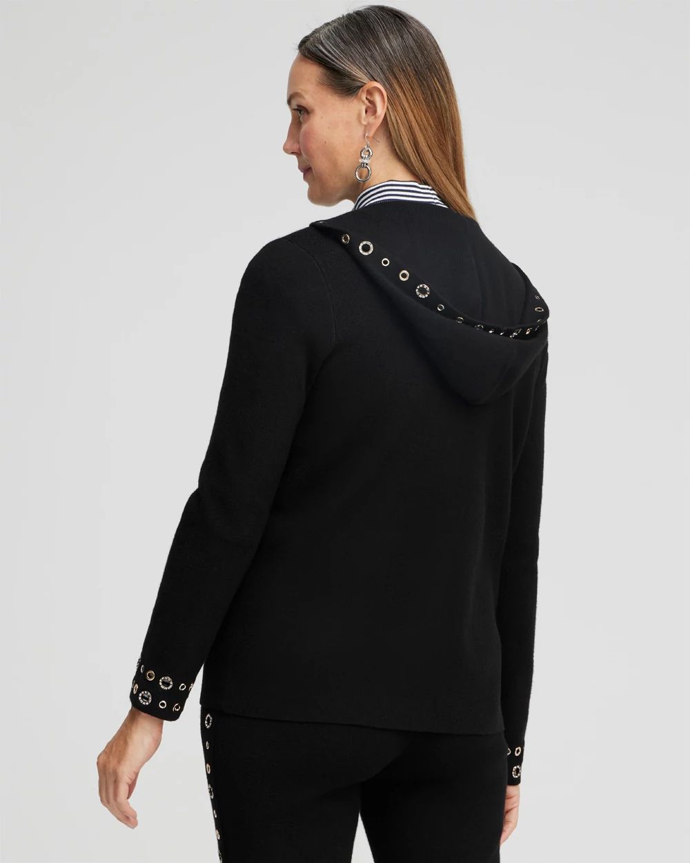 Zenergy Luxe® Cashmere Blend Grommet Cardigan