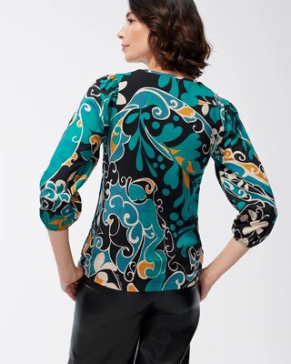 Mixed Floral Print Top