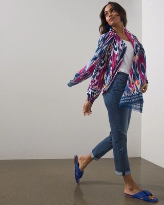 Summer Romance Ikat Ottoman Cardigan