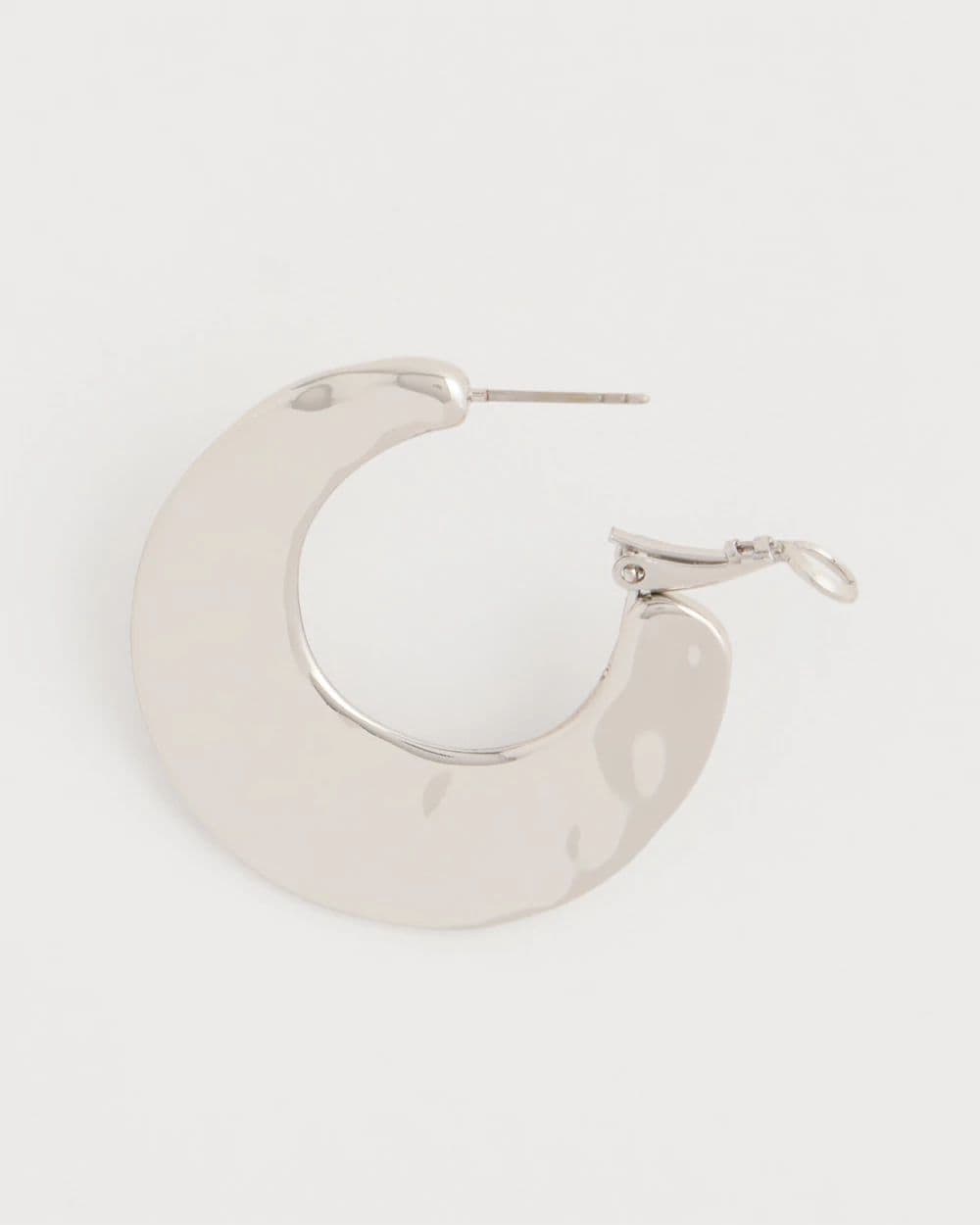 Hammered Hoop Earrings click to view larger image.