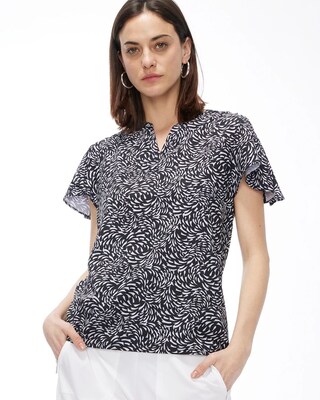 Zenergy UPF Swirl Split Sleeve Top