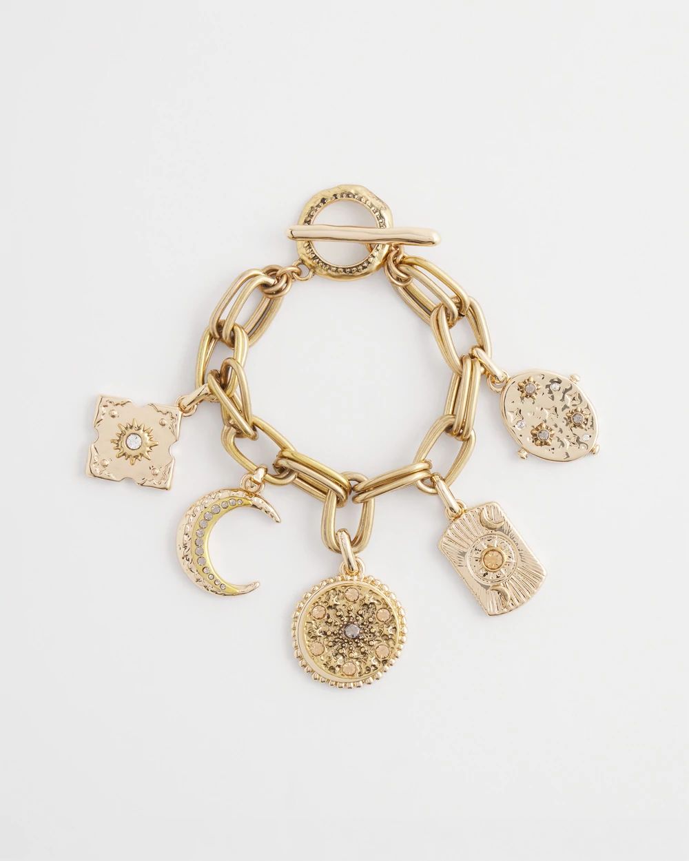 Gold Celestial Charm Bracelet