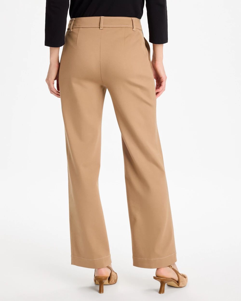 Emme Wide-Leg Ponte Pants click to view larger image.
