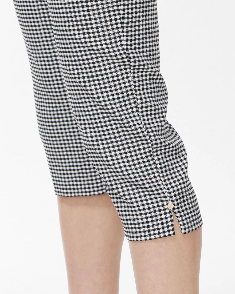 Brigitte Gingham Rivet Capris