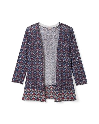 Patterned Woven Cardigan