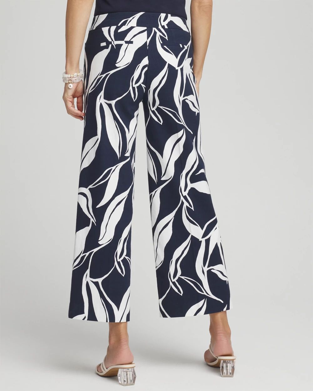 Brigitte Swirl Wide Leg Cropped Pants
