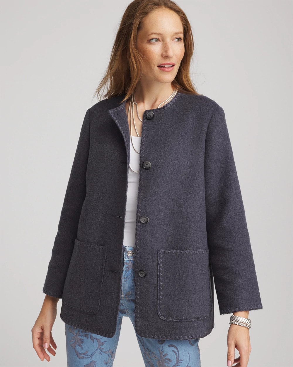 Wool Scarf Jacket