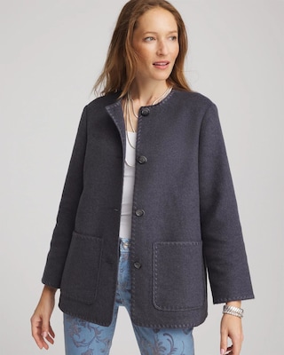 Wool Scarf Jacket