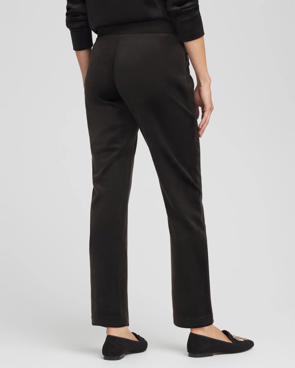 Zenergy® Scuba Velour Tapered Ankle Pants click to view larger image.