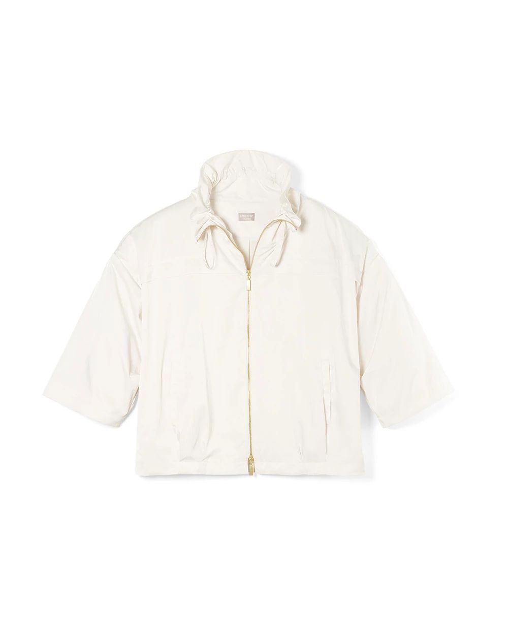 Travelers Collection Funnel-Neck Jacket
