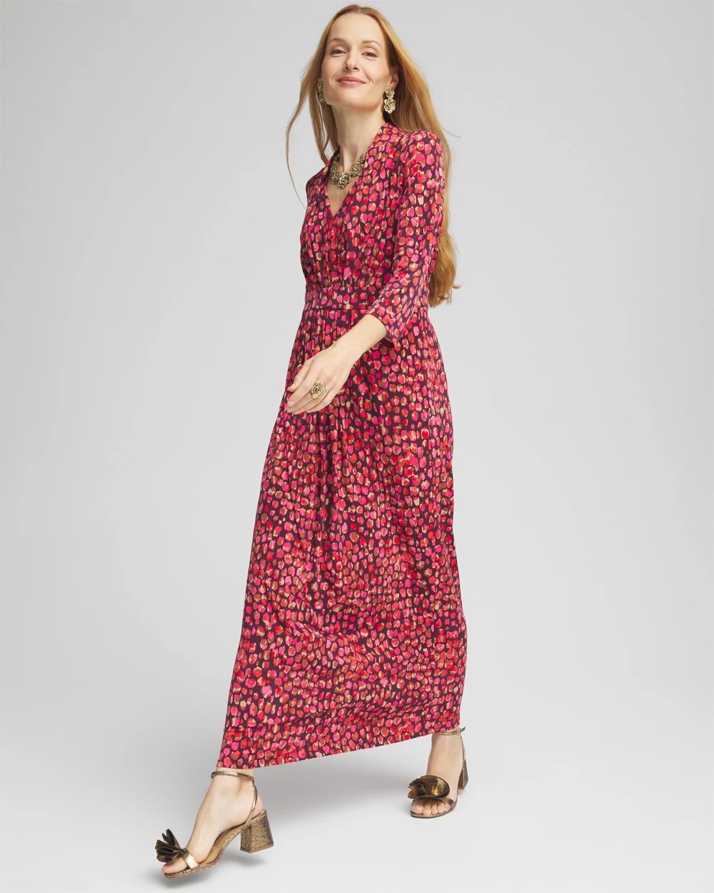 Knit Pleated Maxi Dress