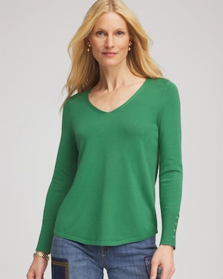 Ella V-Neck Pullover Sweater