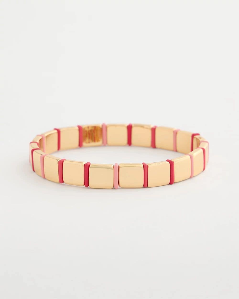 Glam Goldtone Slice Stretch Bracelet