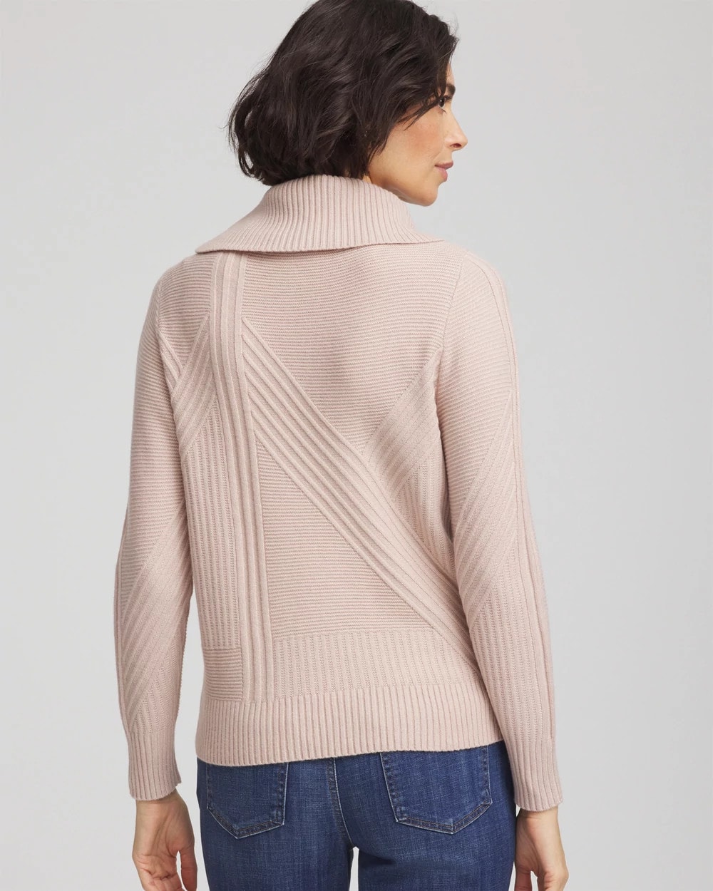 Ribbed Cowlneck Sweater