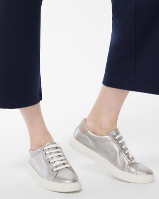 Metallic Suede Sneakers