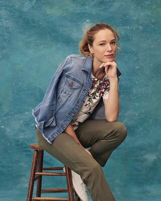 Indigo Peplum Denim Jacket