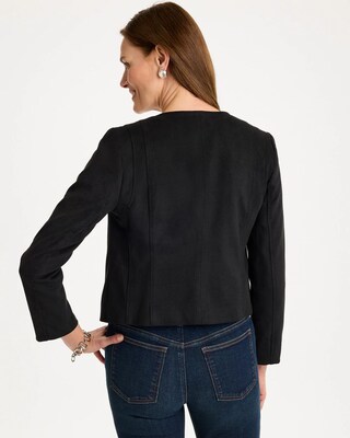 Faux Suede Moto Jacket click to view larger image.