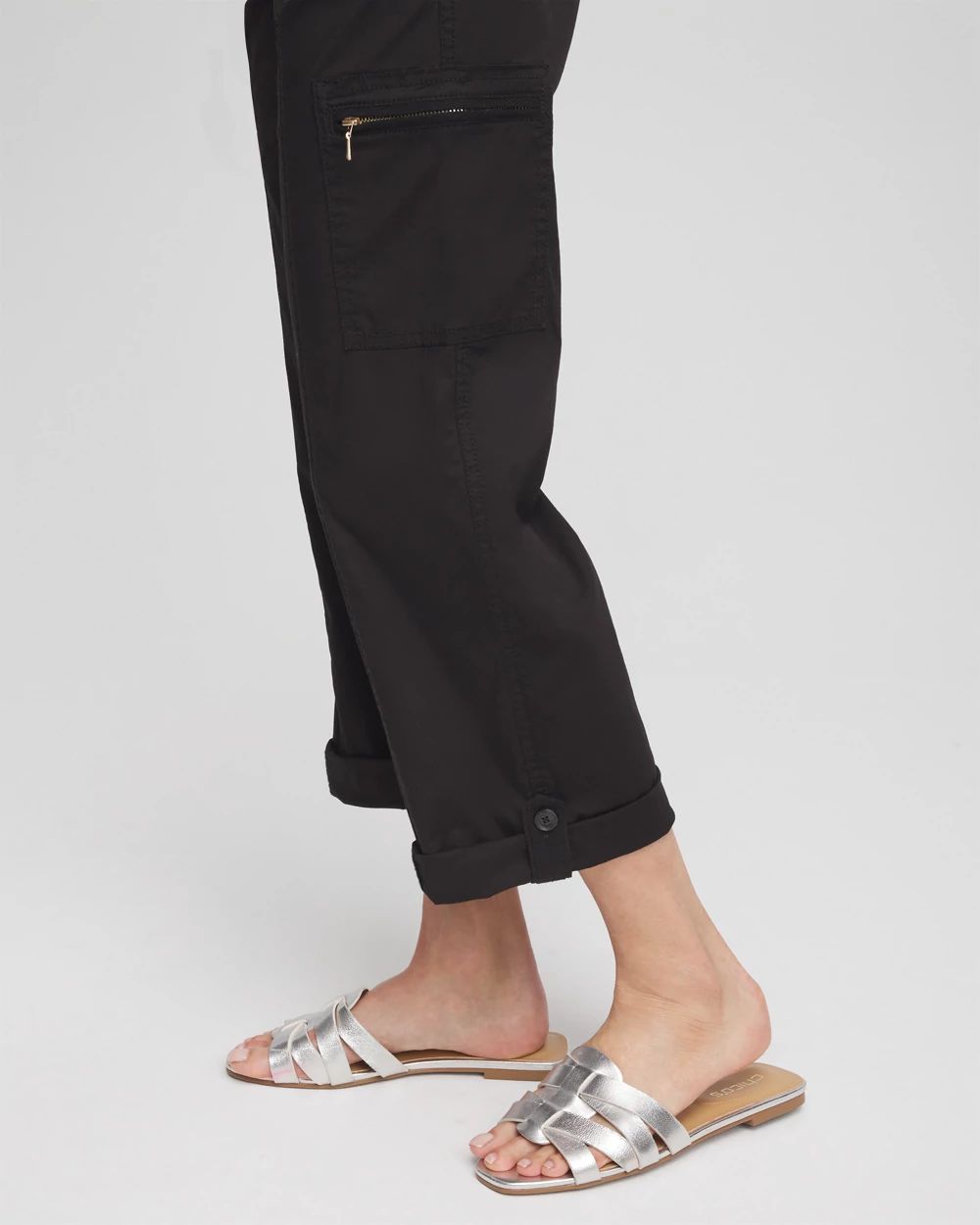 Poplin Cropped Pants
