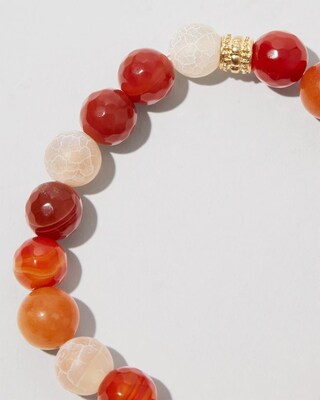 Agate Drop Off Stretch Bracelet