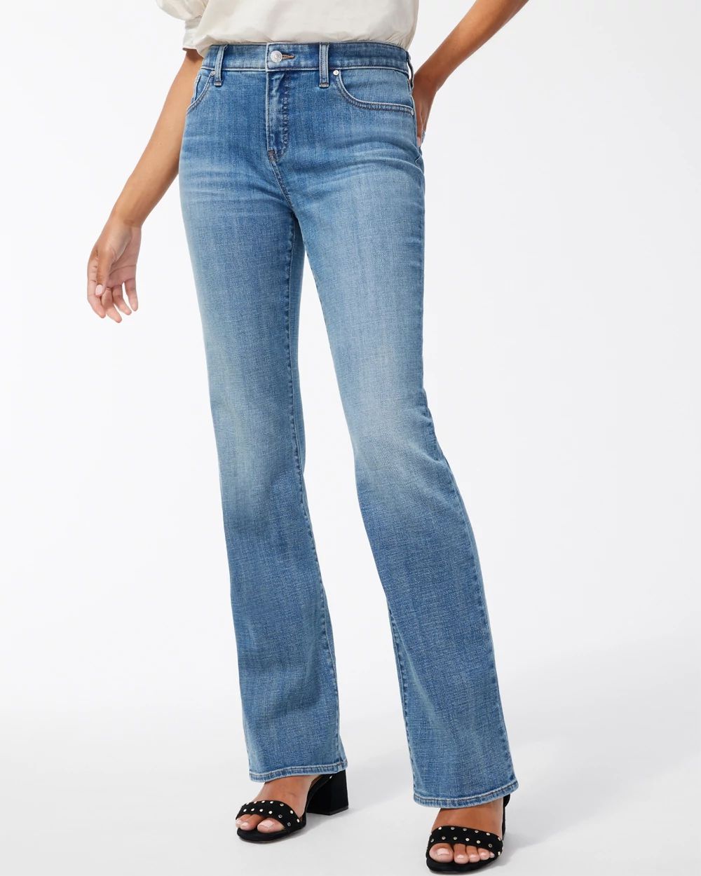 Petite Girlfriend Flare Jeans